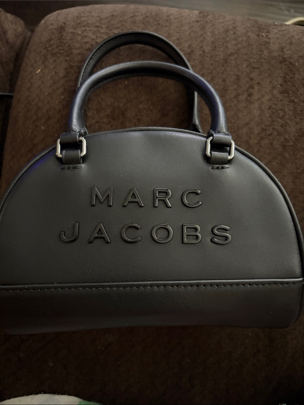 Marc Jacobs Black Bowler Leather Satchel (Mini)